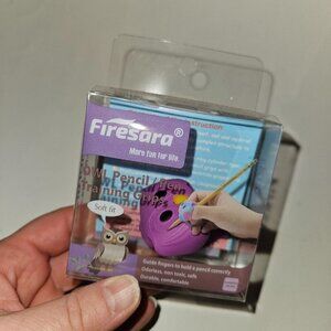 Firesara (1) Purple Owl Pencil/Pen Training Grip Soft Fit
